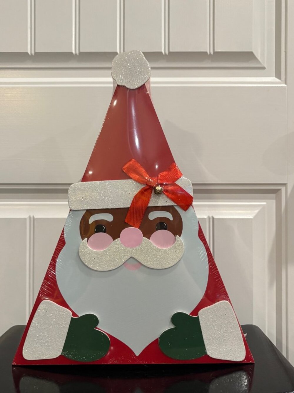 Christmas Black Santa Advent Calendar Tabletop 24 Numbered Drawers Blanta
